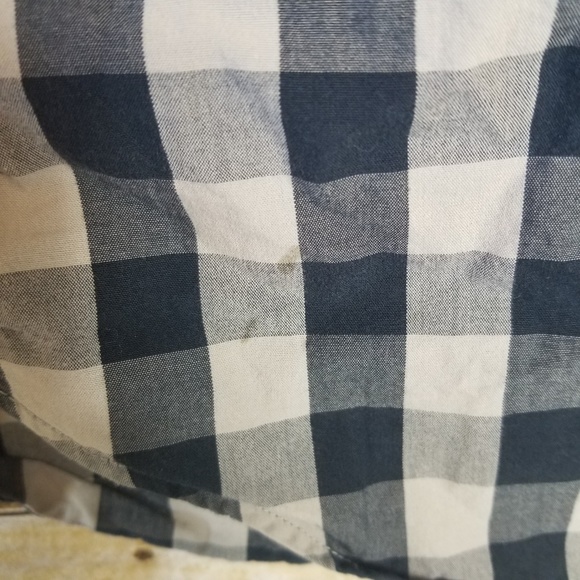 Men's J Crew Blue and Gray Button Down Shirt XS - Picture 5 of 5